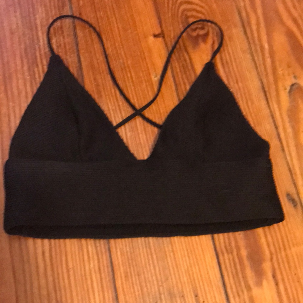 Ribbed bikini top